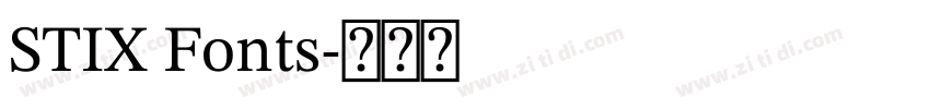 STIX Fonts字体转换